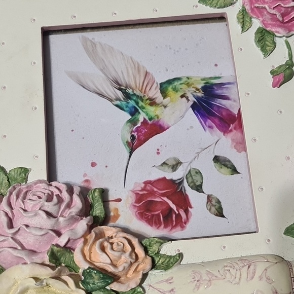 Hummingbird Watercolor Oil Painting Framed Art Print - Picture 3 of 11